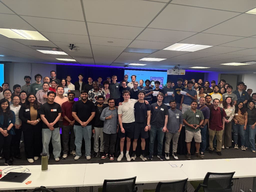 Group photo of hackathon participants at Beat The Clock Agent Hack